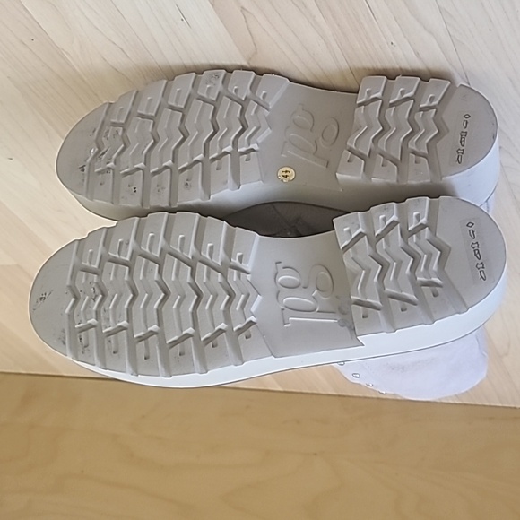 Paul Green Lace-Up Grained nubuck Leather Beige Size UK 4.5 US 7 - Picture 6 of 13